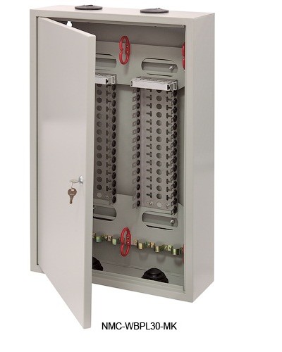 Щит распределительный настенный 30 плинтов NIKOMAX (NMC-WBPL30-MK) в Оренбурге Щиты электрические Pintop.ru