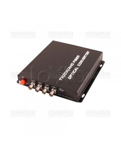 Приёмник 4 каналов видео оптический OSNOVO RA-H4/1F в Оренбурге Видеоусилители, Модуляторы, Делители Pintop.ru