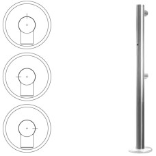 Стойка ограждения односторонняя с отверстием под фиксатор прямая (антик серебро) Oxgard