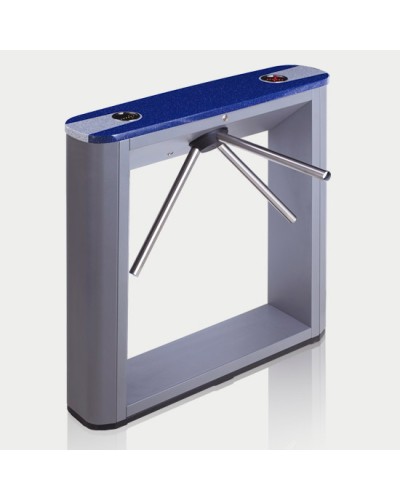 Турникет тумбовый электромеханический с планками антипаника, синей крышкой PERCo-TTD-03.1G (планки антипаника, синяя крышка) в Оренбурге Турникеты Pintop.ru