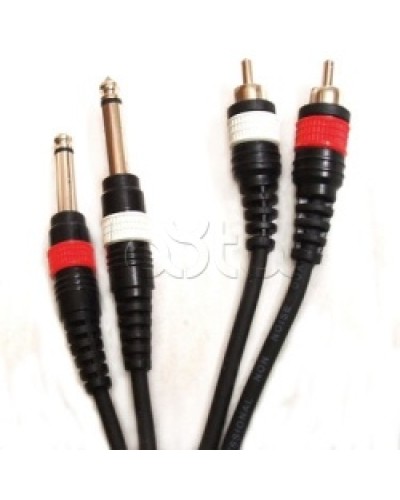 Шнур 2xRCA – 2xJack ROXTON DUL002/2M в Оренбурге Система оповещения и трансляции Roxton Pintop.ru