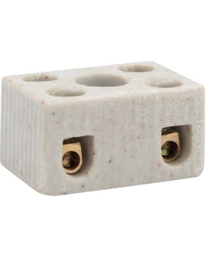 Клемма керамическая винтовая КВ 4 мм² 2 пары контактов с крепежным отверстием (100 шт./уп.) REXANT (07-6221) в Оренбурге Монтажные материалы Pintop.ru