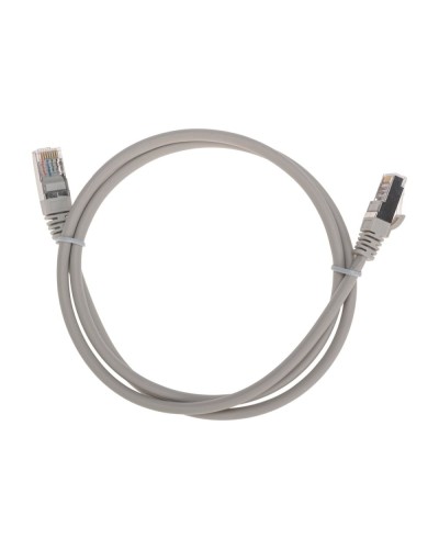 Патч-корд F/UTP, CAT 5e, RJ45-RJ45, 26AWG, LSZH, серый, 1м REXANT 02-0110-1 в Оренбурге Патчкорды (медные) Pintop.ru