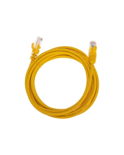 Патч-корд U/UTP, CAT 5e, RJ45-RJ45, 26AWG, LSZH, желтый, 3м REXANT 02-0105-3 в Оренбурге Патчкорды (медные) Pintop.ru