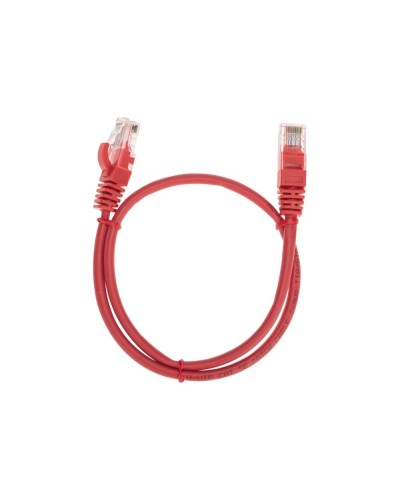 Патч-корд U/UTP, CAT 5e, RJ45-RJ45, 26AWG, LSZH, красный, 0,5м REXANT 02-0103-05 в Оренбурге Патчкорды (медные) Pintop.ru