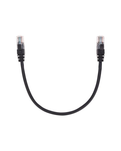 Патч-корд U/UTP, CAT 5e, RJ45-RJ45, 26AWG, LSZH, черный, 0,3м REXANT 02-0102-03 в Оренбурге Патчкорды (медные) Pintop.ru