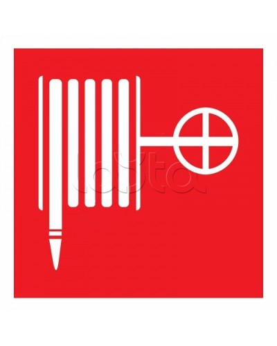 Знак пожарной безопасности Пожарный кран 100x100 (5шт/уп) REXANT 56-0054 в Оренбурге Дополнительное оборудование для ОПС Pintop.ru