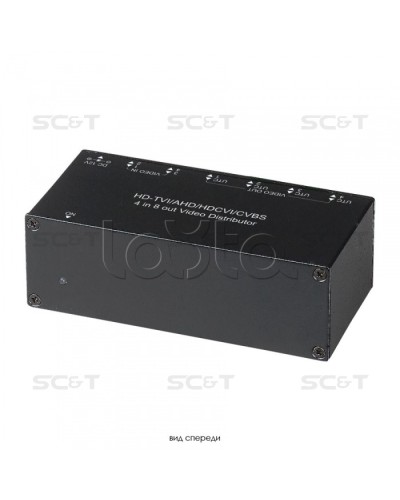 Распределитель видеосигнала HDCVI/HDTVI/AHD/CVBS SC&T CD408HD в Оренбурге Видеоусилители, Модуляторы, Делители Pintop.ru
