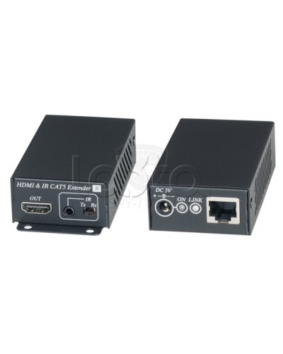 Комплект для передачи HDMI сигнала с ИК повторителем по одному кабелю витой пары SC&T HE02EI в Оренбурге Видеоусилители, Модуляторы, Делители Pintop.ru