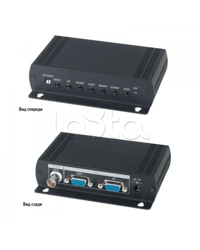 Преобразователь VGA- видеосигнала в аналоговый видеосигнал SC&T VC01 в Оренбурге Видеоусилители, Модуляторы, Делители Pintop.ru