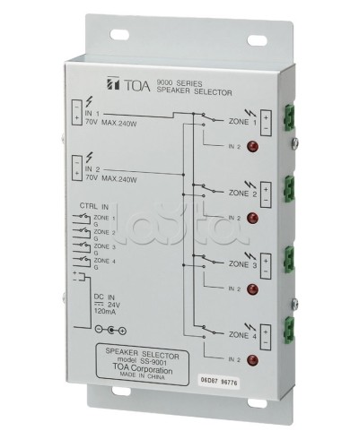 Селектор внешний TOA SS-9001 в Оренбурге Системы оповещения и трансляции TOA Pintop.ru