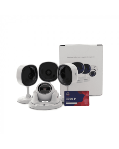 Комплект облачного видеонаблюдения TRASSIR 4TR1Cloud3000 в Оренбурге IP-камеры Pintop.ru