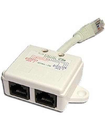 Y-адаптер 1 телефонный и 1 компьютерный порт TWT TWT-Y-E2-U2 в Оренбурге Проходные адаптеры Pintop.ru