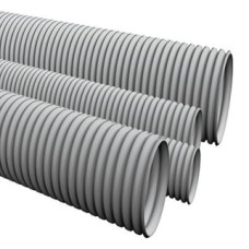 Труба ПВХ гофрир. тяжелая, диам 50мм, 1шт=15м Экопласт 11050