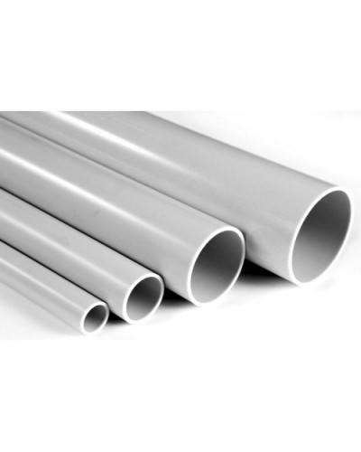 Труба гладкая ПВХ жесткая тяжелая диам 40, цвет серый (3м) Экопласт 31040 в Оренбурге Гладкая труба Pintop.ru