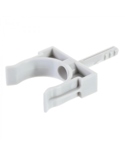 Держатель с дюбелем без шурупа D32мм (черный) Экопласт (41432BL) в Оренбурге Аксессуары для кабель-канала Pintop.ru