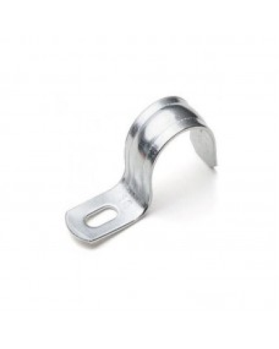 Скоба оцинк. с одним отверстием, для трубы D25мм (5шт) Экопласт 43725-5 в Оренбурге Держатели, клипсы, скобы Pintop.ru