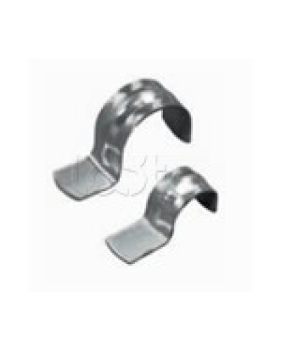 Скоба оцинкованная однолапковая без монтажного отверстия, для трубы D63мм (1уп = 50шт) Экопласт (43761) в Оренбурге Держатели, клипсы, скобы Pintop.ru