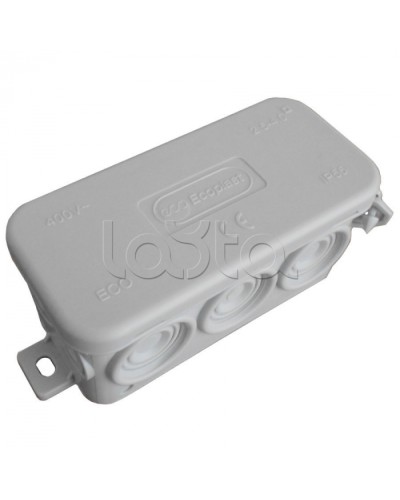 JBL090 Коробка распред. без сальников о/п, 90х42х40мм 10вых., IP55 белый, Экопласт 44055W-1 в Оренбурге Распределительные коробки Pintop.ru