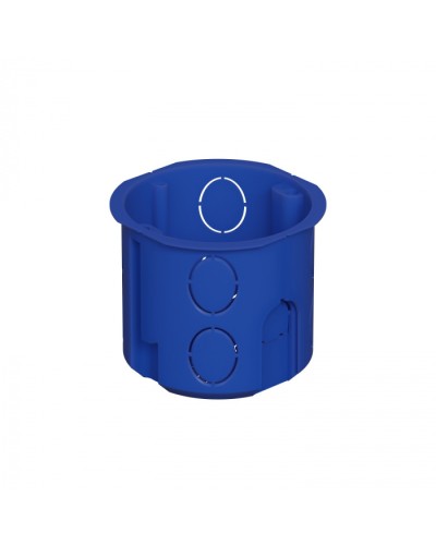 Коробка установочная D68x62мм межцентр. 71мм, IP20, цвет синий Экопласт (44658) в Оренбурге Распределительные коробки Pintop.ru