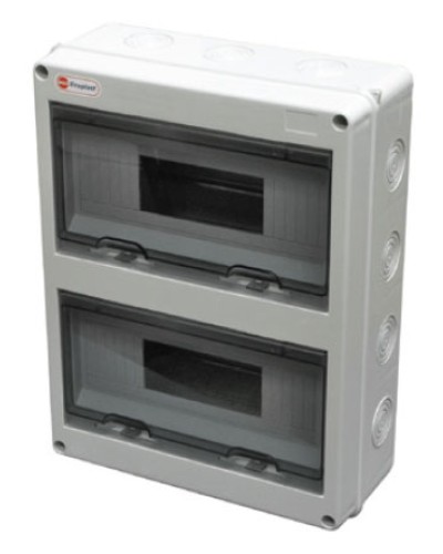 Шкаф настенный, 24 модулей, IP65 Экопласт 46424 в Оренбурге Боксы для автоматов Pintop.ru