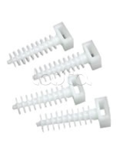 Держатель хомутов для установки в отверстиях D8 мм 37х13 мм Экопласт 47214 в Оренбурге Крепеж: Дюбели, шурупы, саморезы Pintop.ru