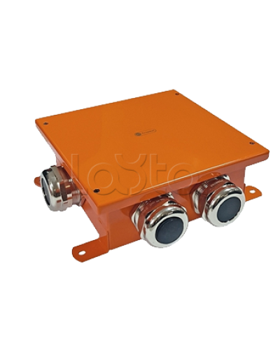 SMB120 Коробка металлическая, огн. E-110,о/п 120х120х60, 4 метал. гермоввода, IP66, 12P, (1,5-10 мм2), цвет оранж. Экопласт (56374) в Оренбурге Распределительные коробки Pintop.ru