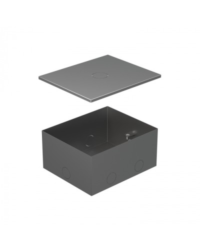 BOX/4 Металлическая коробка с крышкой для заливки в пол 159,6х133,6х75мм для люков 70040 Экопласт (70141) в Оренбурге Системы лючков и колонн Pintop.ru