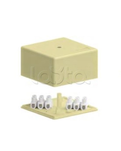 SD3 Коробка распределительная для о/п, 75х75х40мм без галогена (белый) Экопласт (72932HF) в Оренбурге Распределительные коробки Pintop.ru