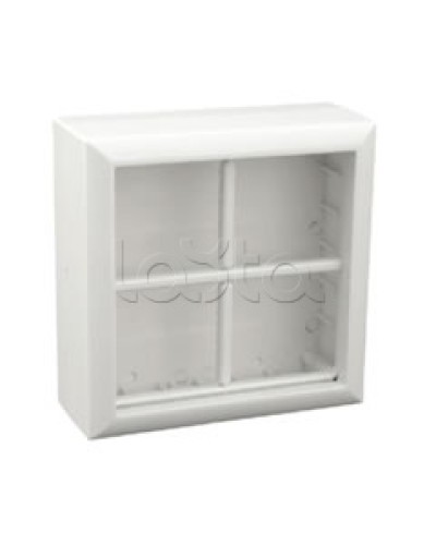 Коробка для открытой проводки на 4 поста 45х45 мм Экопласт 72948 в Оренбурге Распределительные коробки Pintop.ru