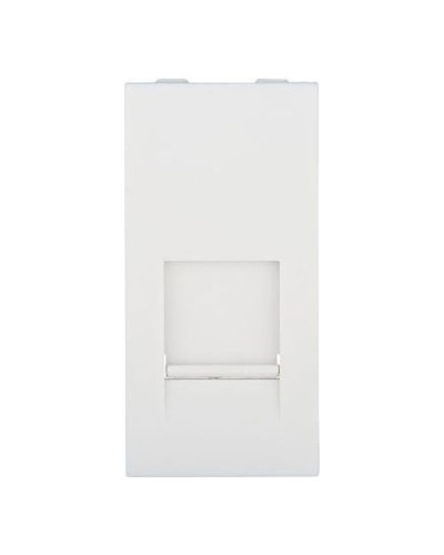 Накладка для розетки телефонной, компьютерной RJ, 45х22,5 мм (белый) LK45 Экопласт (853104) в Оренбурге Аксессуары для кабель-канала Pintop.ru