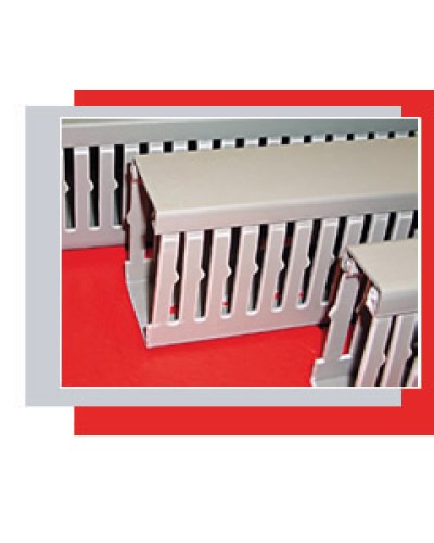 Короб перфорированный 25х40 мм (серый) Экопласт СР-Е134 в Оренбурге Кабель-канал Pintop.ru