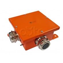 Экопласт SMB165 Коробка металл, огн. E-110,о/п 164х164х65, IP66, 10Р, (1,5-10 мм2), оранж.