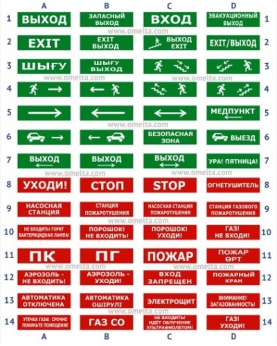 Табло Электротехника и Автоматика ЛЮКС-12 Человек по лестнице вправо вниз в Оренбурге Оповещатели Pintop.ru