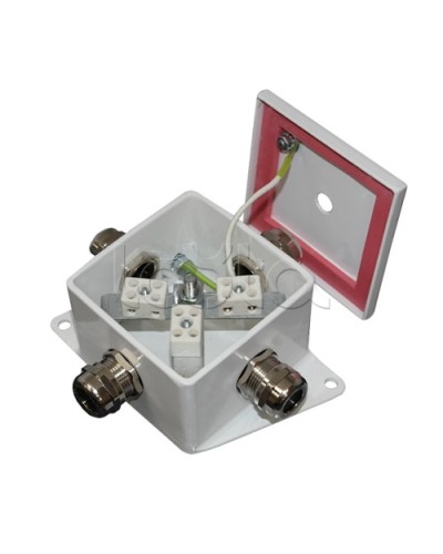 Коробка монтажная огнестойкая Гефест КМ-О (6к*6,0)-IP66, четыре ввода 80х80х68 в Оренбурге Распределительные коробки Pintop.ru