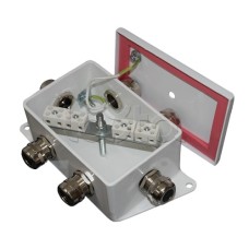 Коробка монтажная огнестойкая Гефест КМ-О (8к*10,0)-IP66-d, пять вводов 120х80х68