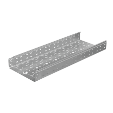 Лоток перфорированный 80х300х0,8 L3000 мм "Быстрый монтаж ПЛЮС" INOX304 КМ-Профиль (LPplus80-300-0.8-3000 INOX304)