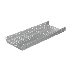 Лоток перфорированный 80х400х1,0 L3000 мм "Быстрый монтаж ПЛЮС" КМ-Профиль (LPplus80-400-1.0-3000)