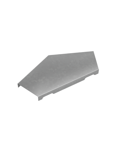 Крышка горизонтального угла 45 гр. 50 мм ПЛЮС INOX304 КМ-Профиль (KGLplus45-50 INOX304) в Оренбурге Аксессуары для лотков Pintop.ru