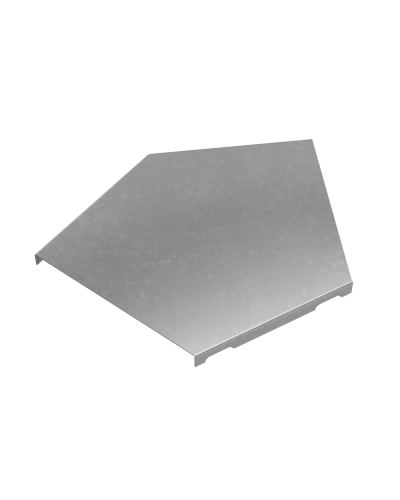 Крышка горизонтального угла 45 гр. 150 мм ПЛЮС HD КМ-Профиль (KGLplus45-150 HD) в Оренбурге Аксессуары для лотков Pintop.ru