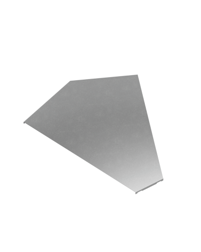 Крышка горизонтального угла 45 гр. 600 мм ПЛЮС КМ-Профиль (KGLplus45-600) в Оренбурге Аксессуары для лотков Pintop.ru