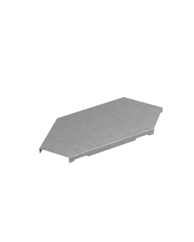 Крышка горизонтального угла 90 гр. 50 мм ПЛЮС INOX304 КМ-Профиль (KGLplus90-50 INOX304) в Оренбурге Аксессуары для лотков Pintop.ru