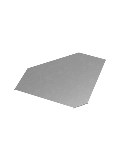 Крышка горизонтального угла 90 гр. 600 мм ПЛЮС КМ-Профиль (KGLplus90-600) в Оренбурге Аксессуары для лотков Pintop.ru