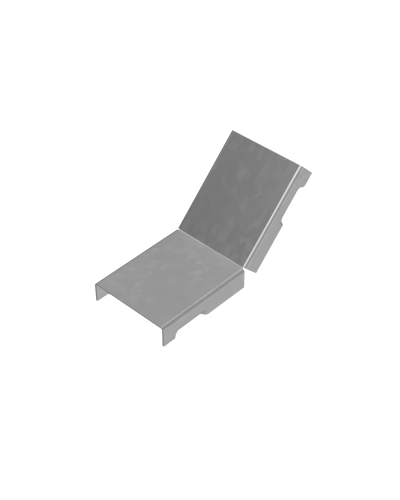 Крышка внутреннего вертикального угла 45 гр. 50 мм ПЛЮС INOX304 КМ-Профиль (KNLplus45-50 INOX304) в Оренбурге Аксессуары для лотков Pintop.ru