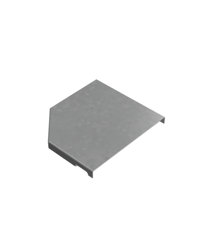 Крышка переходника правого 100-150 мм ПЛЮС КМ-Профиль (KPDplus100-150-R) в Оренбурге Аксессуары для лотков Pintop.ru