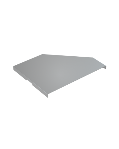 Крышка переходника левого 100-150 мм КМ-Профиль (KPD100-150-L) в Оренбурге Аксессуары для лотков Pintop.ru