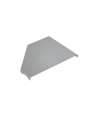 Крышка переходника правого 50-150 мм КМ-Профиль (KPD50-150-R) в Оренбурге Аксессуары для лотков Pintop.ru