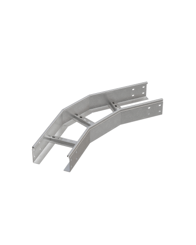 Угол лестничный горизонтальный 45 гр. 100х700х1,5 мм N КМ-профиль (LGL45-100-700-1.5 N) в Оренбурге Аксессуары для лотков Pintop.ru