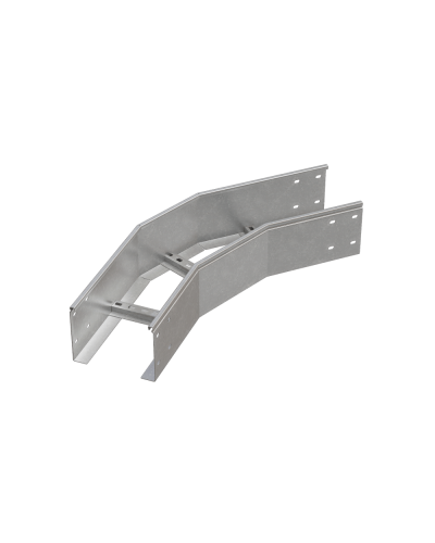 Угол лестничный горизонтальный 45 гр. 150х600х1,2 мм HD85 N КМ-профиль (LGL45-150-600-1.2 HD85 N) в Оренбурге Аксессуары для лотков Pintop.ru