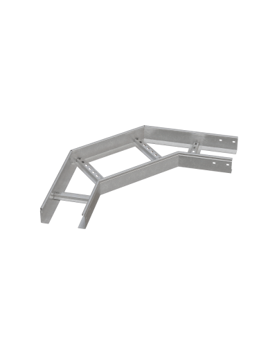 Угол лестничный горизонтальный 90 гр. 80х400х1,5 мм HD85 N КМ-профиль (LGL90-80-400-1.5 HD85 N) в Оренбурге Аксессуары для лотков Pintop.ru